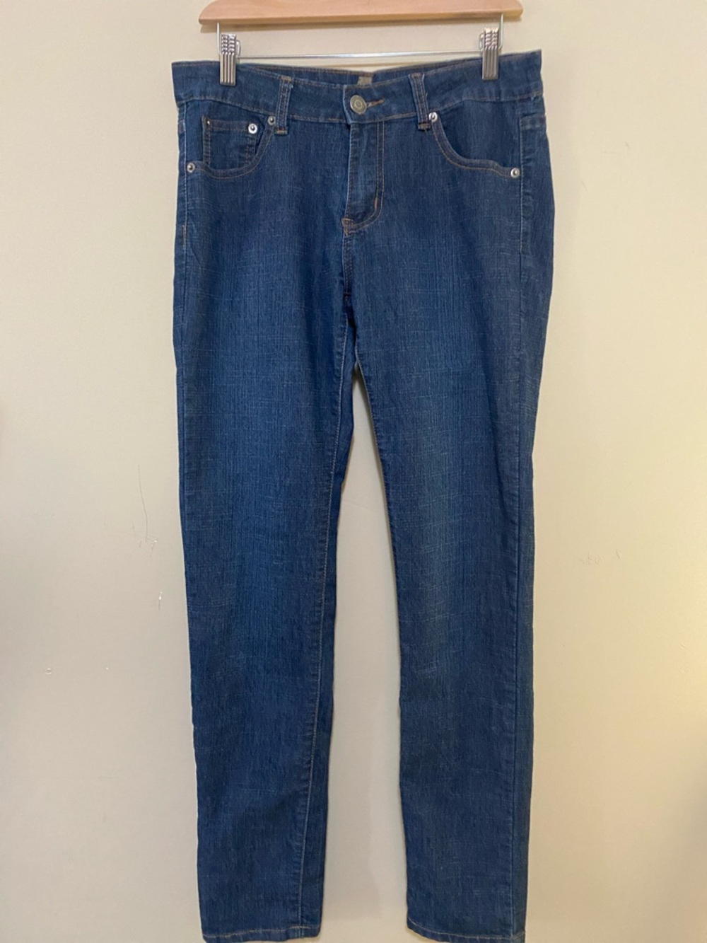 7 For All Mankind Women's Straight-Leg Jeans in Dark Blue Denim